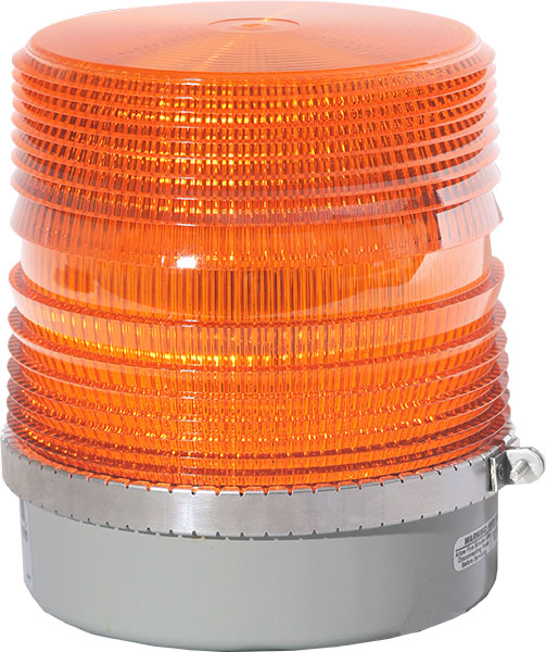 200S-12V-A Amber LED Beacon Medium-Profile
