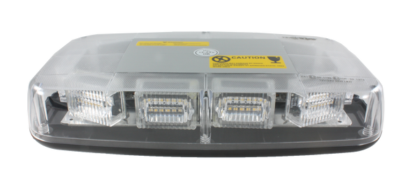 VSWD-110-1B-A  Amber LED Compact Mini Light Bar Clear Dome